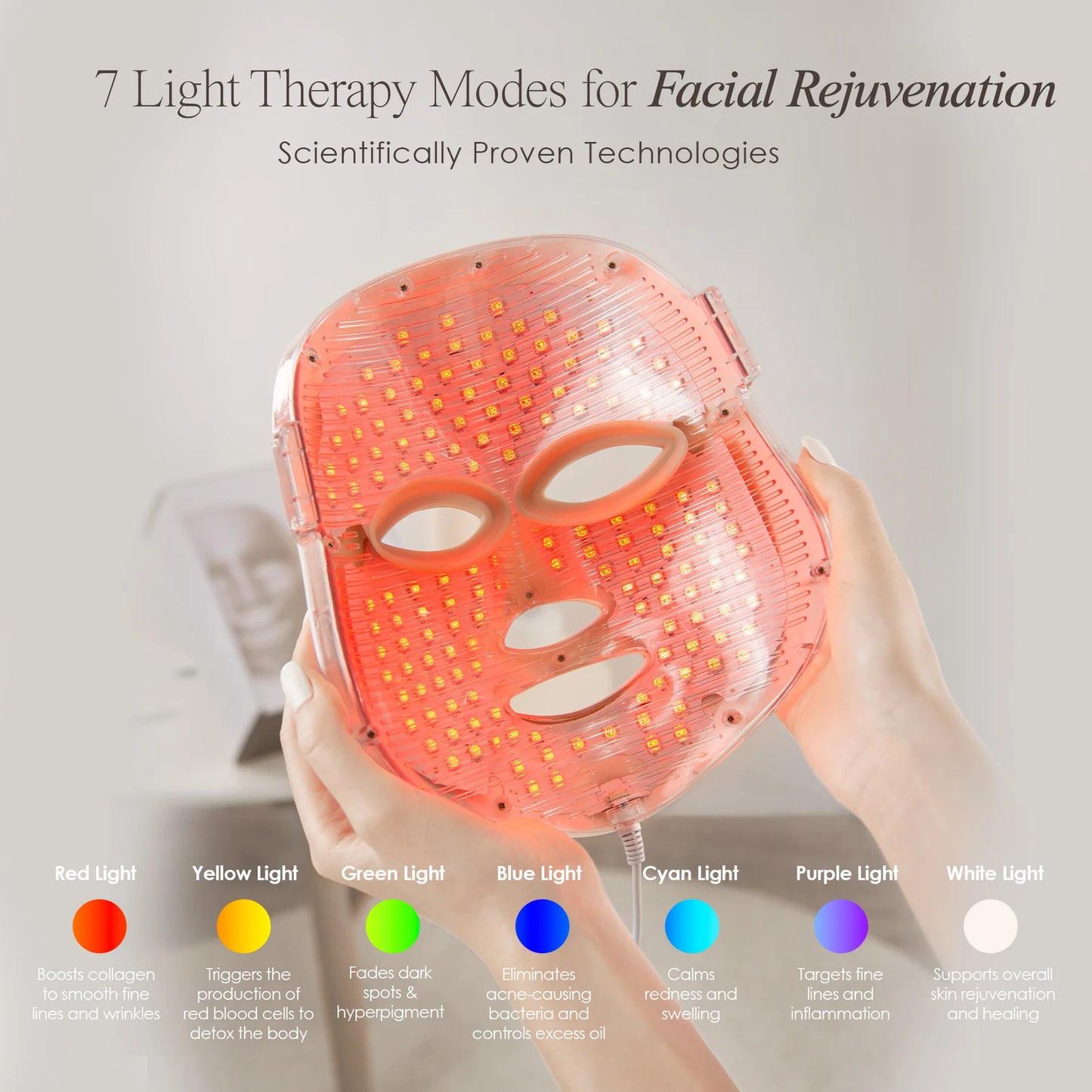 Yael Amari™ | Red Light Therapy Mask LED Face Mask
